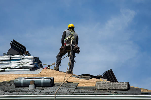 Professional Gutter Installation technician working in Nazareth, PA